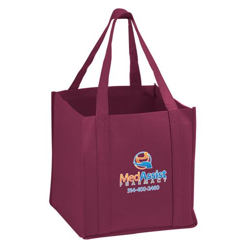 Custom Printed The Cube Non-Woven Tote Bag w/Insert and Full Color (10"x10"x10") - Color Evolution - CUBE-CE